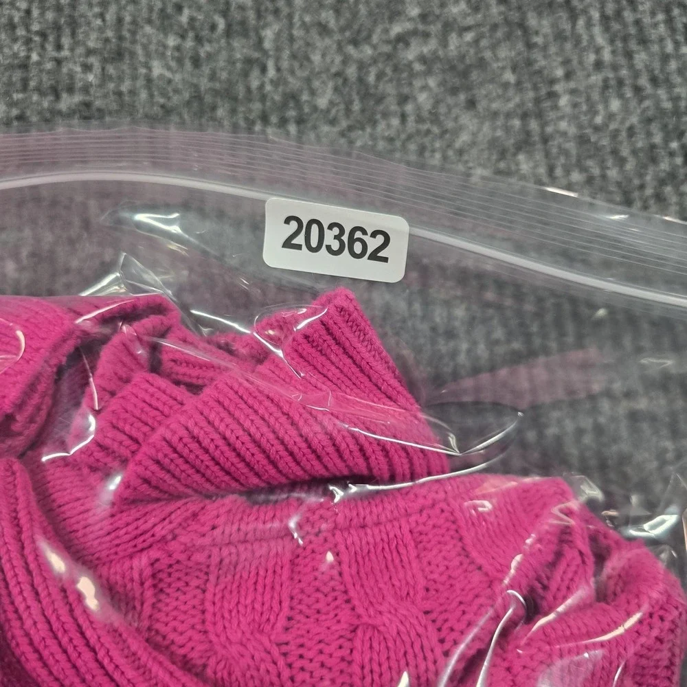 Vintage Trimingham's Sweater‎ Cardigan Womens Medium Pink Cable Knit 80s 90s